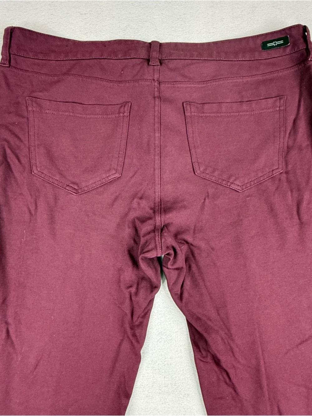 Liverpool Jeans Co Skinny Pants 14/32 Burgundy Wine Stretch Mid Rise - Picture 4 of 9